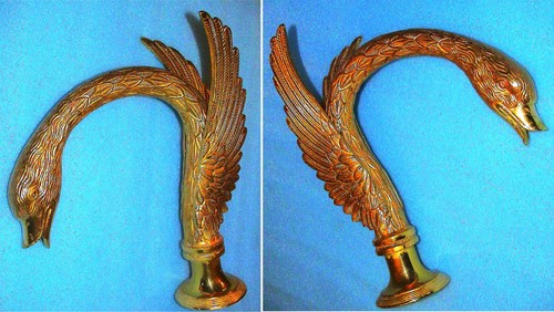 Jado schwan gold perlrand - gold,