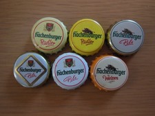 6 x Kronkorken Hachenburger Radler Weizen Pils Wildschwein Wappen alt