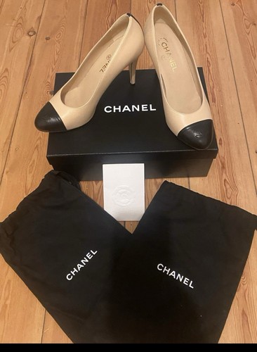 Chanel pumps schwarz - chanel, beige