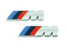2x Original BMW M Kotflügel Emblem Logo 51148058881 45x15mm NEU
