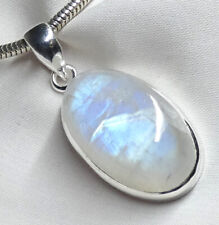 Anhänger 925 Sterling Silber großer, Blau schimmernder Mondstein ca. 8,5 g NEU*