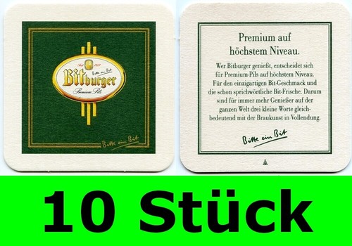 Stück bierdeckel bitburger - bierdeckel,