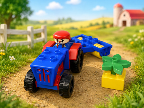 Lego duplo traktor - lego, figur