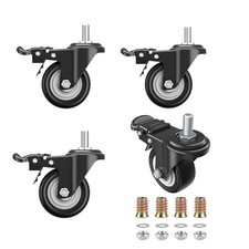 Möbelrollen 4 Stück 50mm Mit
