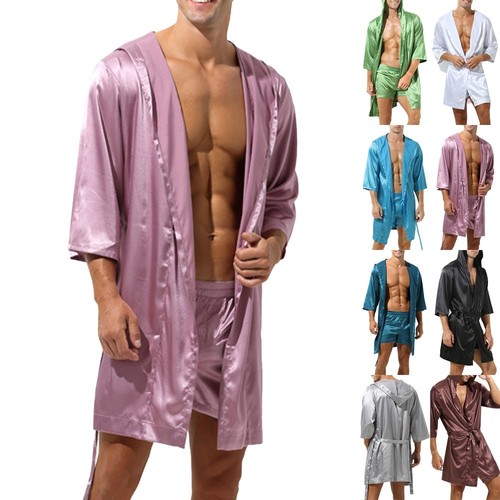 Herren satin seide kimono - herren,