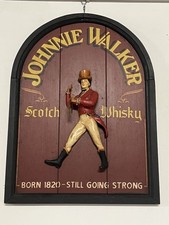 Johnnie Walker Werbeschild Holzschild