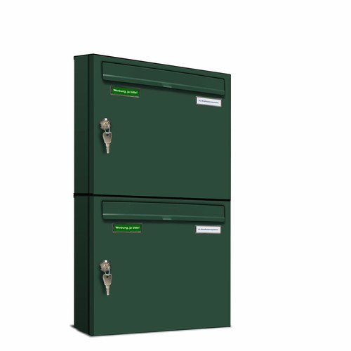 Basic 2er briefkasten ral 6005 - basic,