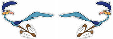 2x Road Runner Aufkleber