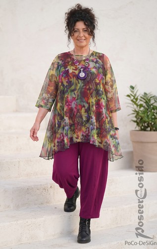 Lagenlook netz tunika - netz,