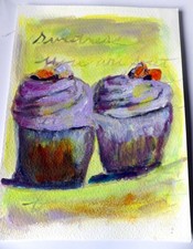 Malerei auf papier - auf,