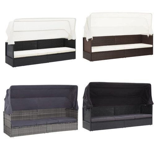 Outdoor sofabett poly rattan - sofabett, poly-rattan