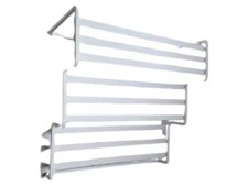 Modernes Metall Regal Weiß Minimalistisch Stufenregal Ablage Bad Küche