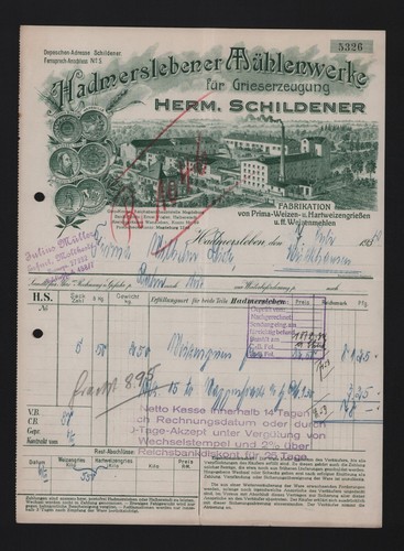 Hadmersleben rechnung 1940 - hadmersleben,,