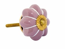 Möbelknopf Blume lavendel