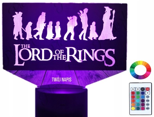 Led nachtlampe herr der - led, 3d