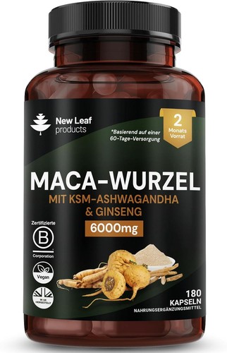 Maca capsules high dose 6000 - capsules,