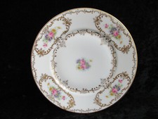 Rosenthal Kronach Else 1 Kuchenteller 20,2 cm Blumen Goldverzierungen Dessert