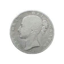 •1844•GROSSBRITANNIEN•QUEEN VICTORIA•JUNGER KOPF•SILBERKRONE•