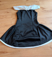 Damen Mini Kleid schwarz weiß