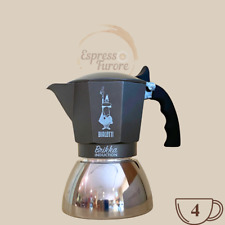 Bialetti Brikka Induktion anthrazitgrau Herdkanne für 4 Espressotassen