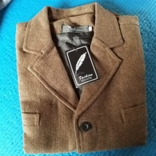 Herren Tweed Weste Revers