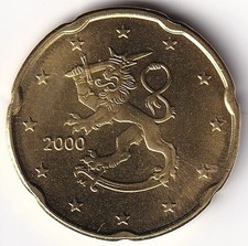 20 Cent Coin Finland - 2000 -