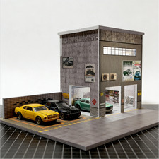 US 1/64 Diorama Diecast Garage