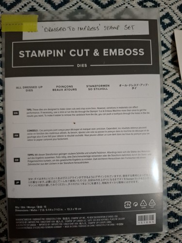 Stampin cut prägefolder - cut,