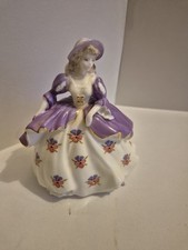 Coalport Fairest Flowers kleine Figur Stiefmütterchen Limited Edition mit Zertifikat