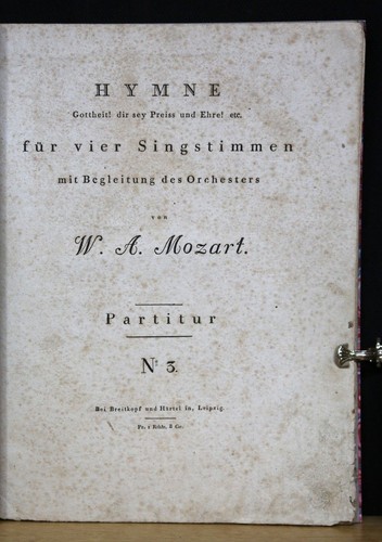 Mozart hymne gottheit - hymne., dir