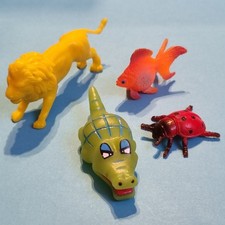 Tierfiguren, klein, Gummi und