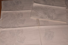 2 Antike Leinen Handtücher Küchentuch Tischläufer Webmuster Jugendstil (13680)