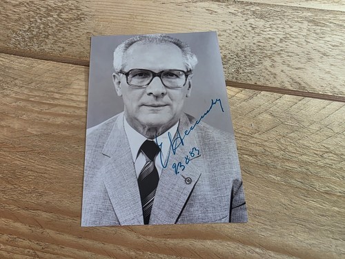 Erich honecker repro autogramm - honecker, repro-autogramm