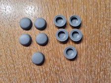 Abdeckkappen für Schrauben 3,9 mm - grau RAL 7001  Fensterbank / Duschkappen