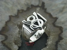 Silberring Ring V8 Feingehalt Massiv Silber 925 V8 Motor Ford Chevy Dodge Buick