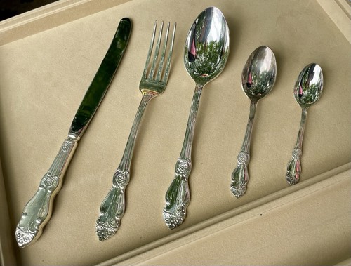 Versilbertes besteckset für - versilbertes, 6