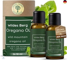 Wildes Berg Oregano Öl |100% Naturrein |82% + Carvacrol |2 x10 ML (20 ML) = 820 