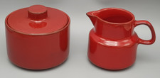 MELITTA Ceracron rot KOPENHAGEN Milchkännchen & Zuckerdose mit Deckel gut