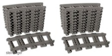 Lego® Eisenbahn RC 20x Schienen Kurven Trains 7896 7897 7898 3677 7938 60052