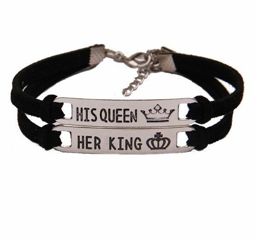 Partnerarmband her king his - 2x,