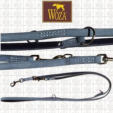 WOZA Premium Hundeleine Vollleder Lederleine Rindleder Handgenäht ПОВОДОК FE7623