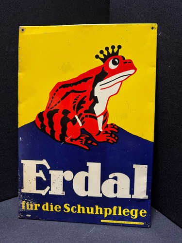 Erdal rotfrosch blechschild - erdal,