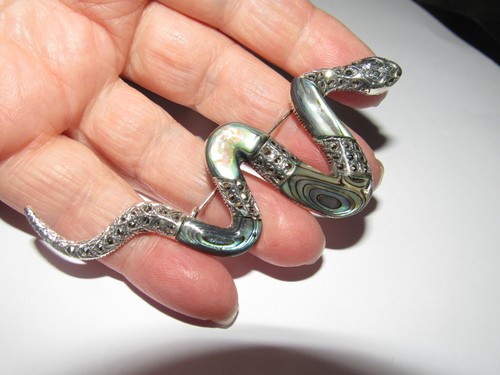 Große 925 silber abalone - große,
