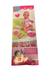 New Born Babypuppe mit Trink- und Nässfunktion 43 cm Puppe Babypuppe Zubehör