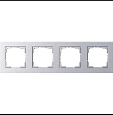 Gira 021425 Abdeckrahmen 4-fach E2 Aluminium