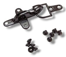 Schnallen Hakenverschluss Lederwesten Kutte Aufniet Karabiner Haken Schwarz 