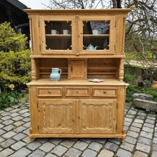 Altes antikes Buffet Kredenz Küchenschrank Anrichte Aufsatzschrank neugotisch