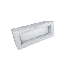 Sollux Handgefertigter Wandstrahler Vega Beton Grau 30x12 cm