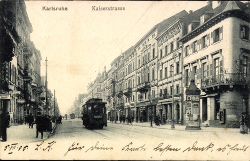 Karlsruhe baden - ak,