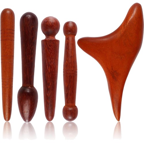 Massagestab holz set - 5, teilig